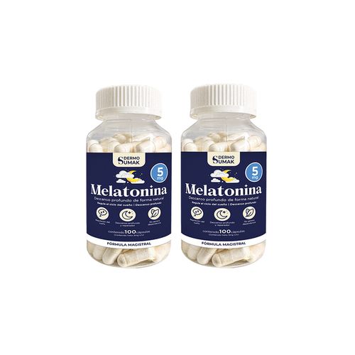 Melatonina 5mg 100 Capsulas Dermo Sumak 2 und