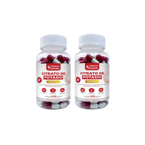Citrato de Potasio 100 Capsulas Dermo Sumak 2 und
