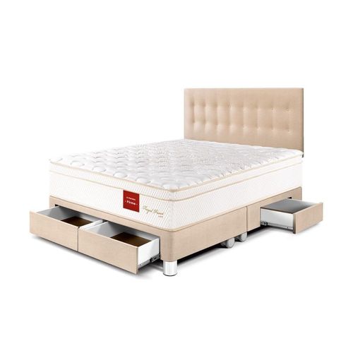 Dormitorio Royal Prince Con Cajones King Champagne Paraiso