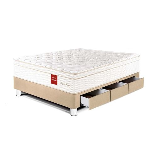 Cama Royal Prince Cajones 1.5 plazas Champagne Paraiso