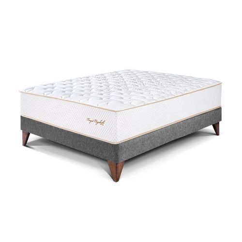 Cama Europea Royal Elizabeth 1.5 plazas Gris Paraiso