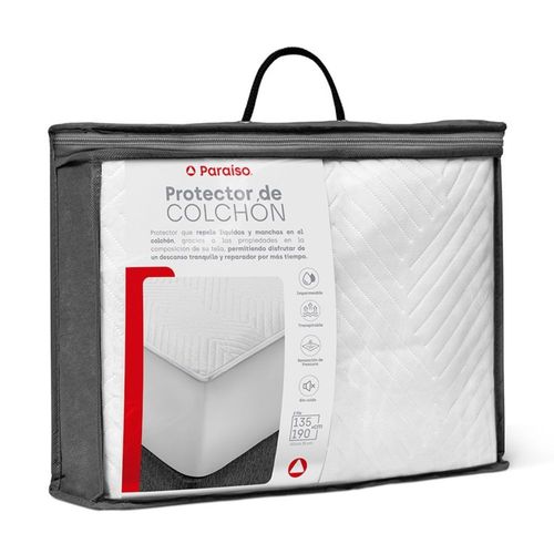 Protector De Colchón Impermeable Paraíso 2 Plazas Paraiso