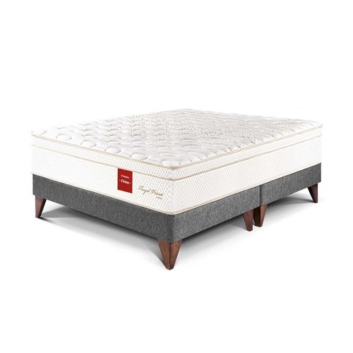 Cama Europea Royal Prince Queen Gris Paraiso