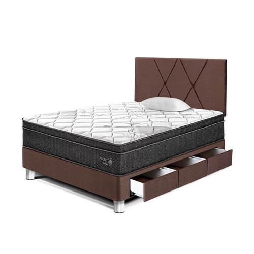 Dormitorio Pocket Star C/loft 1.5 plazas Chocolate Paraiso