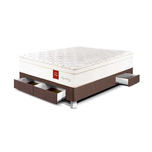 Cama Royal Prince Cajones 2 plazas Chocolate Paraiso