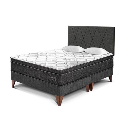 Dormitorio Pocket Star C/loft Queen Charcoal Paraiso