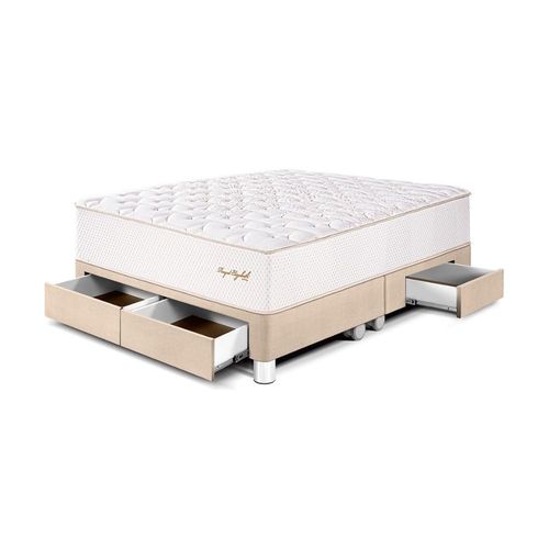 Cama Royal Elizabeth Cajones Queen Champagne Paraiso