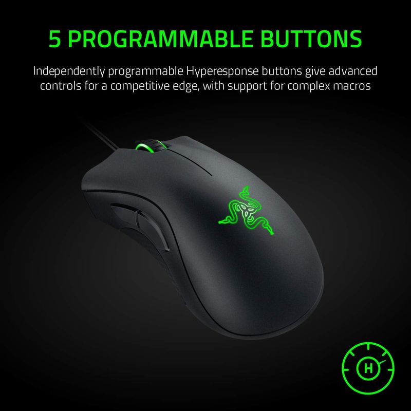 MOUSE-RAZER-DEATHADDER-ESSENTIAL-6400-DPI-NEGRO