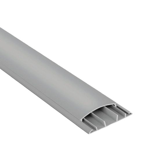 Canaleta Piso 75x18mm 2M con Adhesivo Gris Mutlusan