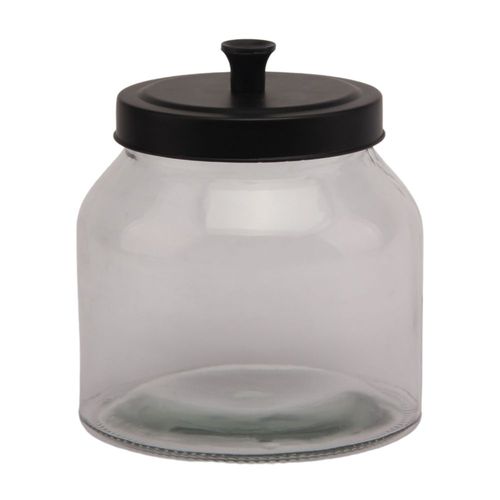 Canister de vidrio con tapa Negra 2 litros Orange