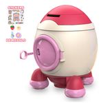 Alcancia-Cohete-con-Stickers-2D-3D-Kawaii-para-Niños-Y51-Rojo