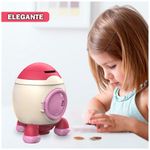 Alcancia-Cohete-con-Stickers-2D-3D-Kawaii-para-Niños-Y51-Rojo
