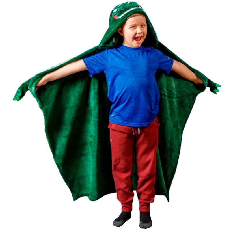 Manta-Abrigo-con-Capucha-con-Luces-LED-Dinosaurio-Verde-MD