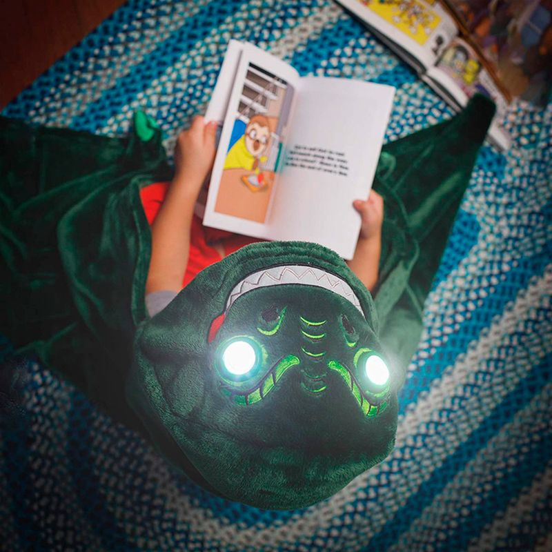 Manta-Abrigo-con-Capucha-con-Luces-LED-Dinosaurio-Verde-MD