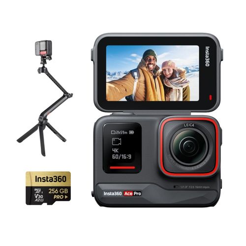 Insta360 Ace Pro + Selfie Multifuncional + Memoria 256GB EXtreme Pro