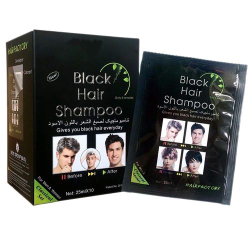 Black Hair Shampoo Pinta Canas tinte negro - 10 shachets