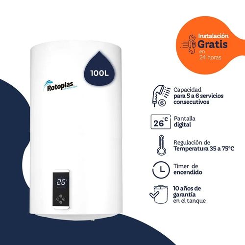 Terma de Acumulación Inteligente Rotoplas Digiterma 100L