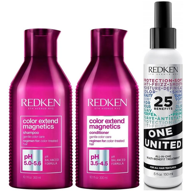 Shampoo-300ml---Conditioner---One-United-Redken-Color-Extend-Magnetics
