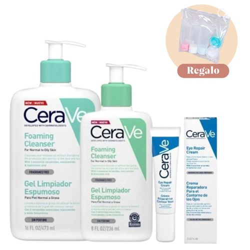 Cerave Pack Gel Espumoso Pieles Mixtas + Contorno de Ojos