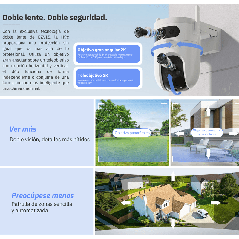 Camara-de-seguridad-WIFI-H9C-Doble-lente-2K-3MP---3MP---EZVIZ