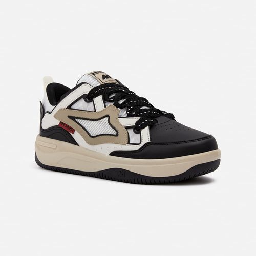 Zapatillas New Athletic Skateboarding Kuel94 Negro Con Crema Mujer