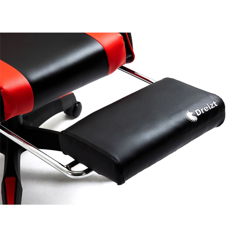 Silla-Gamer-Ergonomica-Dreizt-Shine-Series-Rojo-con-Posapies-Reclinable