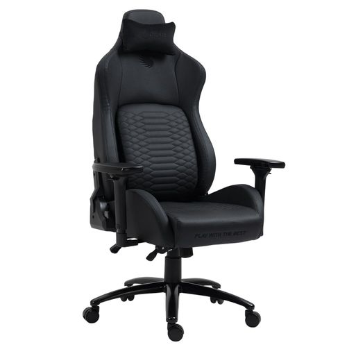 Silla Gamer Dreizt Titan Series Negro Premium Almohadilla Inteligente Reclinable Gas Lift Clase 4
