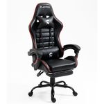 Silla-Gamer-con-Masajeador-Lumbar-Playpro-X1-Rojo-Base-de-Metal