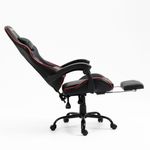 Silla-Gamer-con-Masajeador-Lumbar-Playpro-X1-Rojo-Base-de-Metal