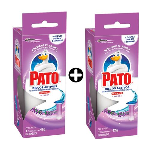 COMBO 2 Repuestos desinfectante de discos Lavanda Pato