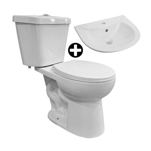 COMBO Taza + Tanque + Asiento Orange Gamma Blanco + Lavatorio Orange Índigo Blanco