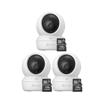Kit-de-3-camaras-de-seguridad-para-interiores-H6C-Pro-Full-HD---Micro-SD-128---Ezviz