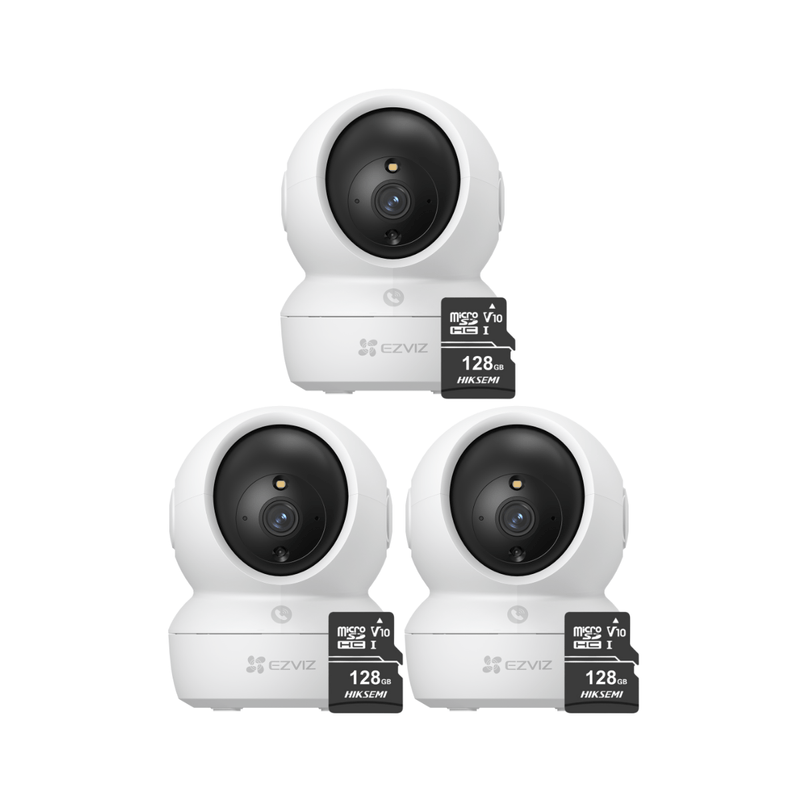 Kit-de-3-camaras-de-seguridad-para-interiores-H6C-Pro-Full-HD---Micro-SD-128---Ezviz