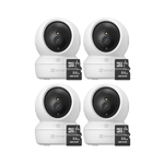 Kit-de-4-camaras-de-seguridad-para-interiores-H6C-Pro-Full-HD---Micro-SD-64gb---Ezviz