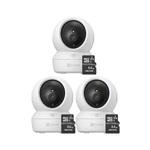 Kit-de-3-camaras-de-seguridad-para-interiores-H6C-Pro-Full-HD---Micro-SD-64gb---Ezviz
