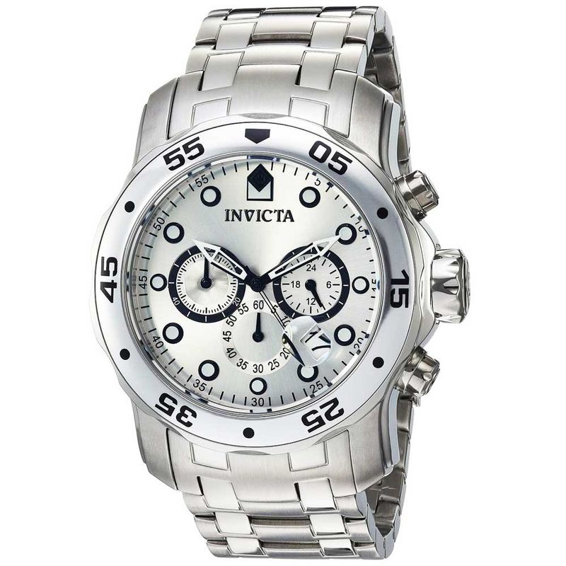Reloj-Invicta-Pro-Diver-0071-Fecha-Cronometro-Acero-Inoxidable-Plateado