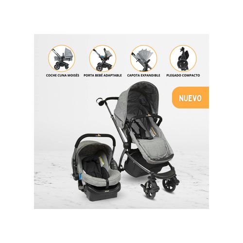 Coche Travel System para Bebé «EPIC 5G» Gris