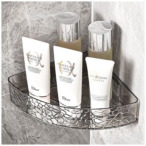 Organizador Esquinero de Baño con Pegatina Negro F84