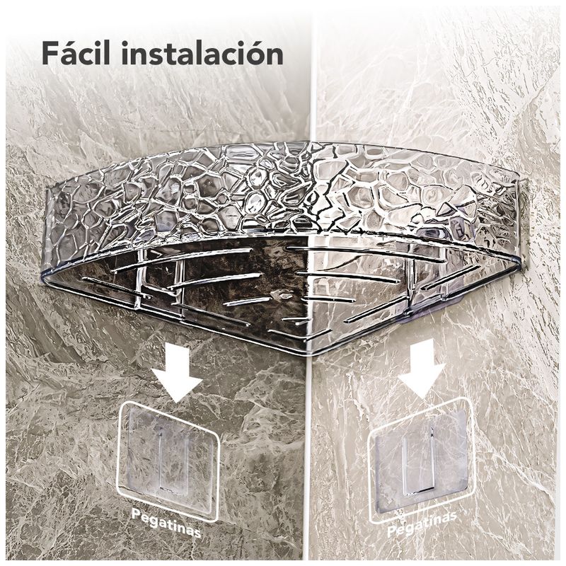 Organizador-Esquinero-de-Baño-con-Pegatina-Negro-F84