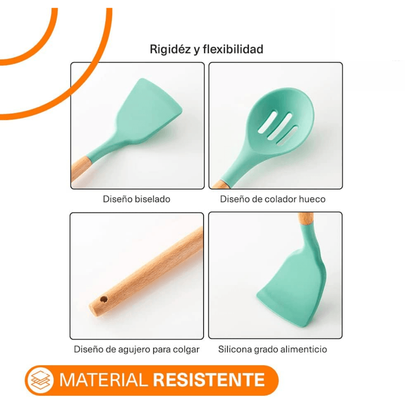 Set-de-Utensilios-para-Cocinas-de-Silicona-Multifuncional-por-12-pzas-Color-Celeste