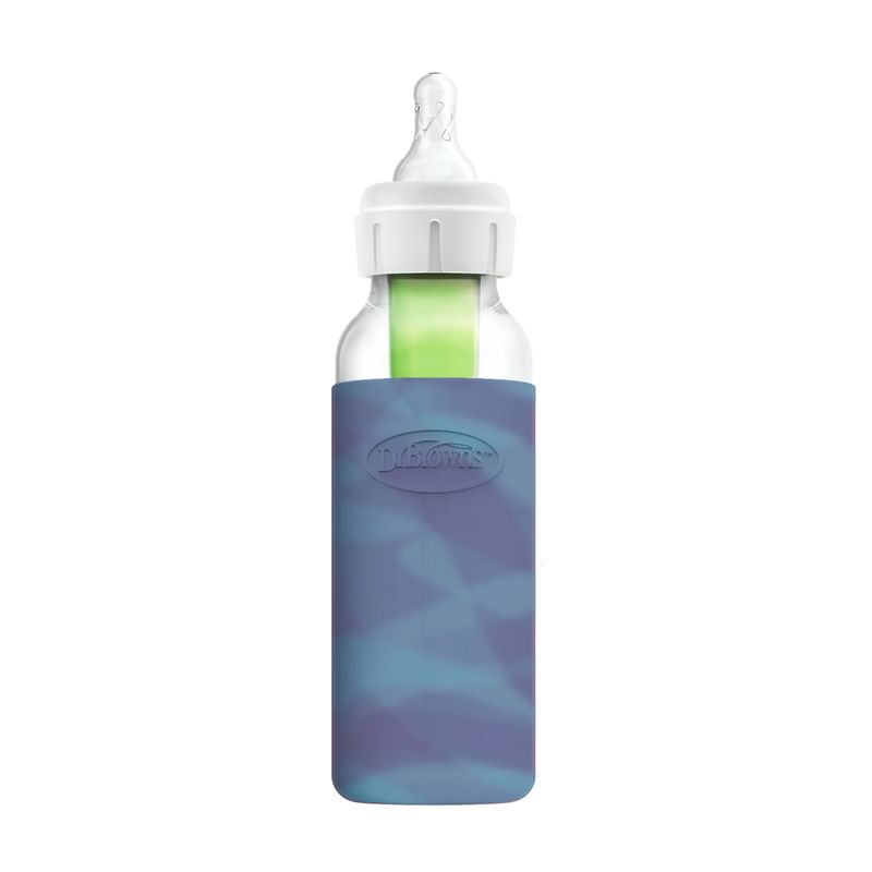 Funda-de-Biberon-de-Vidrio-boca-estrecha-8-oz-250-ml-Brilla-en-la-oscuridad