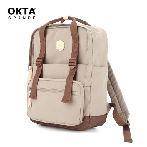 Himawari - Mochila H1085B-9 escolar o de viaje porta Laptop - Beige