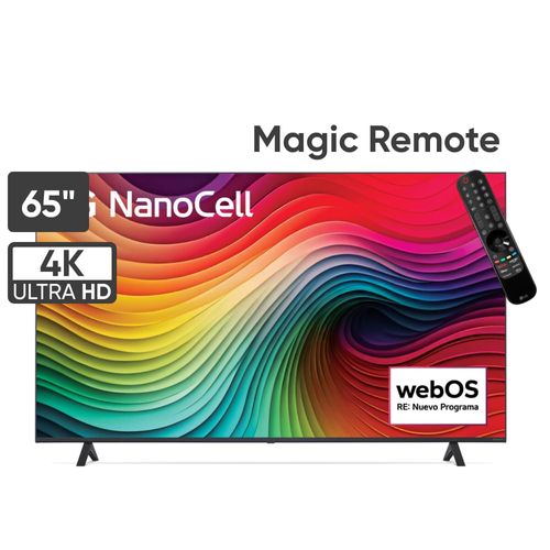 Televisor LG NanoCell 65" UHD 4K ThinQ AI 65NANO80 (2024)