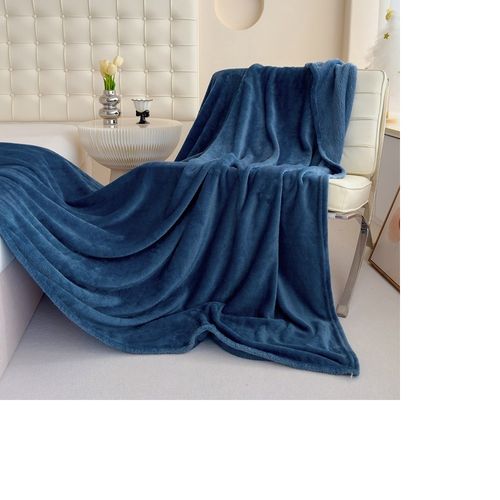 manta peluchon de invierno colcha polar de 2 plazas - Azul