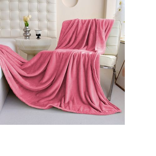 manta peluchon de invierno colcha polar de 2 plazas - Rosado