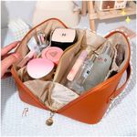 Cosmetiquero-de-Cuero-Pu-Neceser-de-Maquillaje-Elegante-Marron-447N