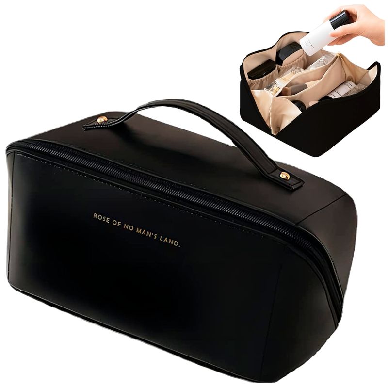 Neceser-Organizador-de-Maquillaje-Cosmeticos-Cuero-PU-Bolso-de-Viaje-NG-447N