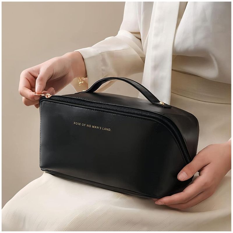 Neceser-Organizador-de-Maquillaje-Cosmeticos-Cuero-PU-Bolso-de-Viaje-NG-447N