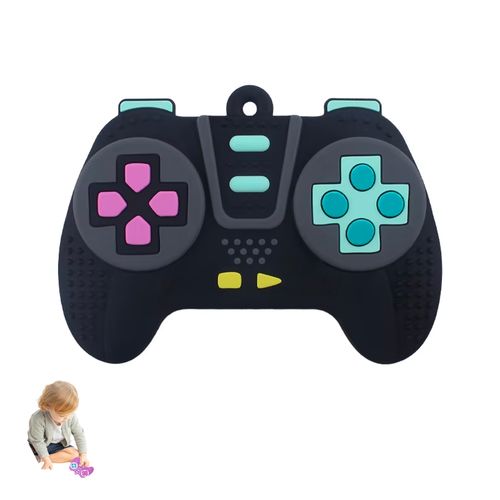 Mordedor Control Mando Silicona Negro para bebe Baby Froggie