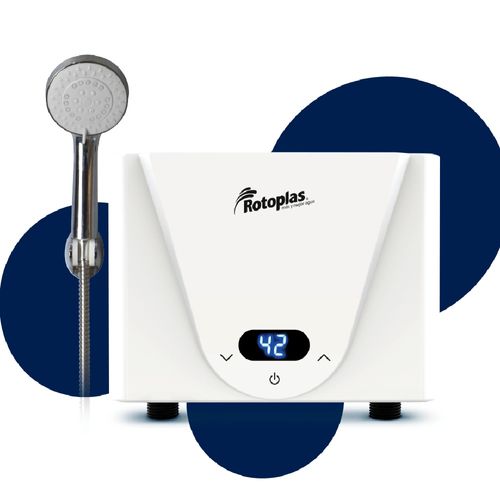 Terma Instantánea Digital Max con Pantalla Táctil y Regadera Cromada – 5500W